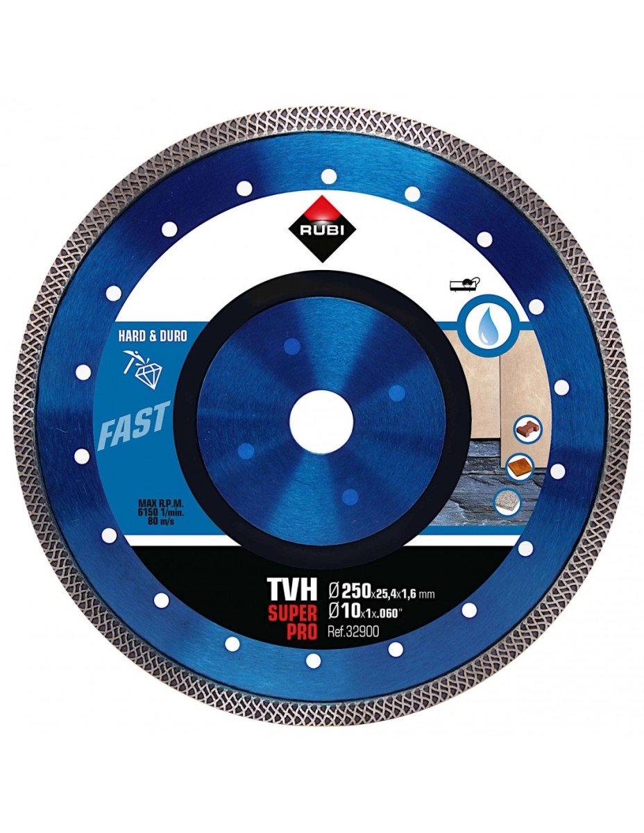 Rubi TVH 250 SuperPro Tarcza Diamentowa Do Materiałów Twardych Na Mokro