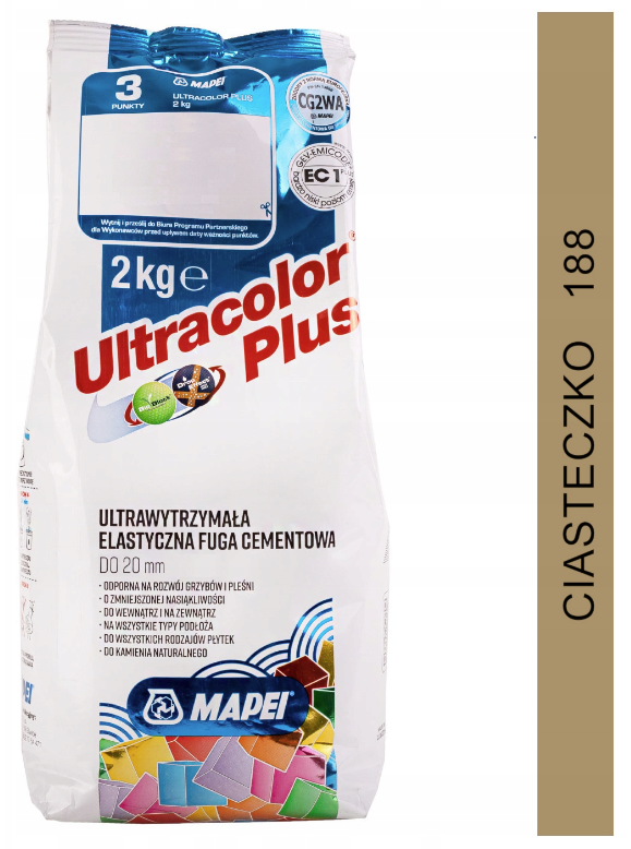fuga cementowa ULTRACOLOR PLUS 2kg 188 ciasteczko