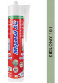 MAPESIL AC 310ml sanitarny uszczelniacz silikonowy 181 zielony