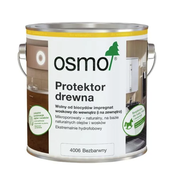 Impregnat do drewna  woskowy BEZBARWNY 4006 OSMO 0,75L