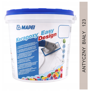 KERAPOXY EASY Design 3kg fuga epoksydowa 123 antyczny biały