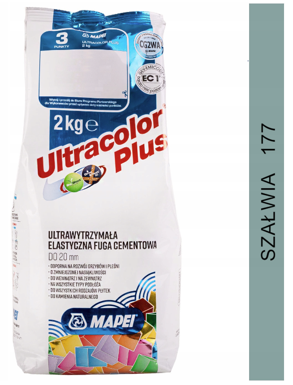fuga cementowa ULTRACOLOR PLUS 2kg 177 szałwia