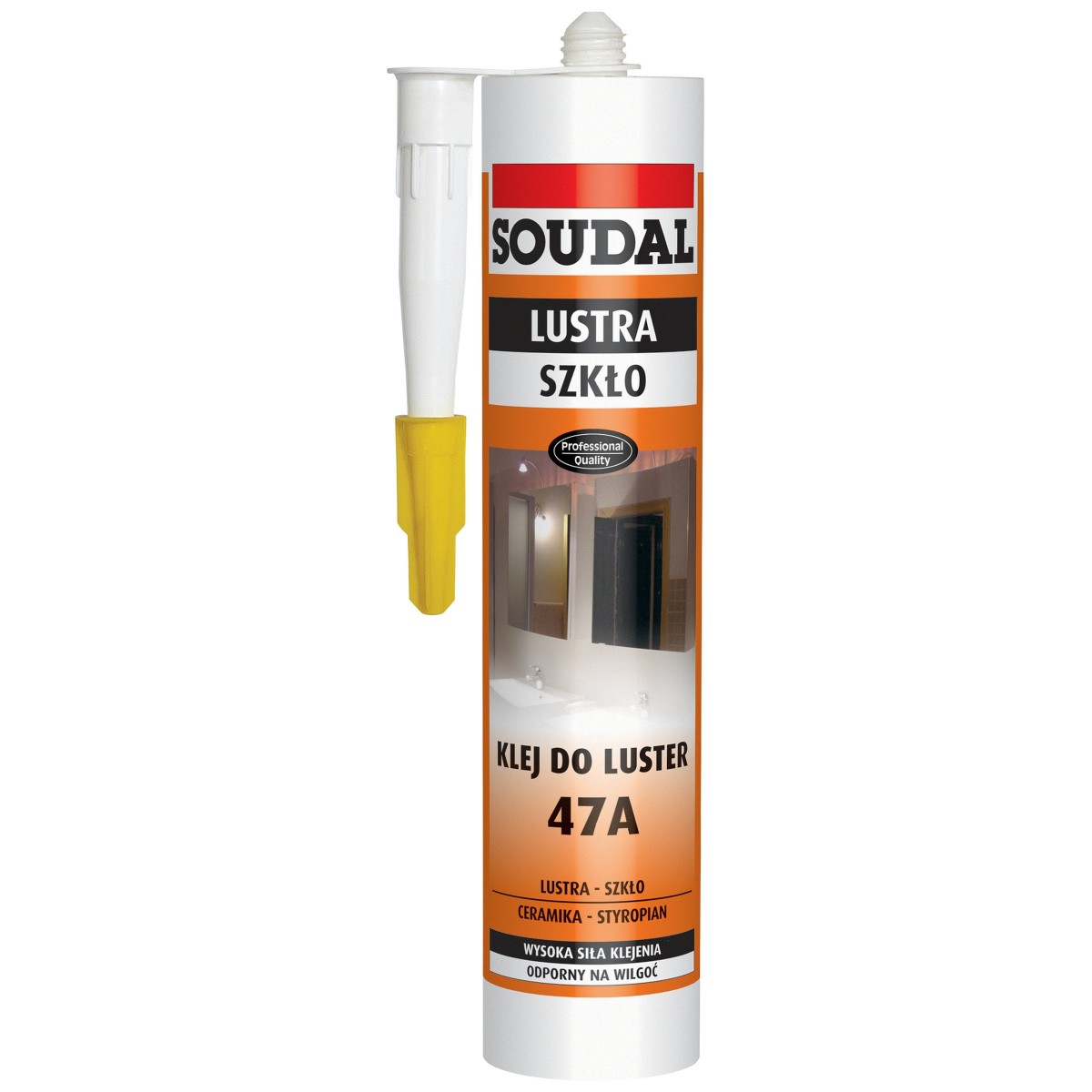 Soudal Klej montażowy do szkła luster 47A 280ml