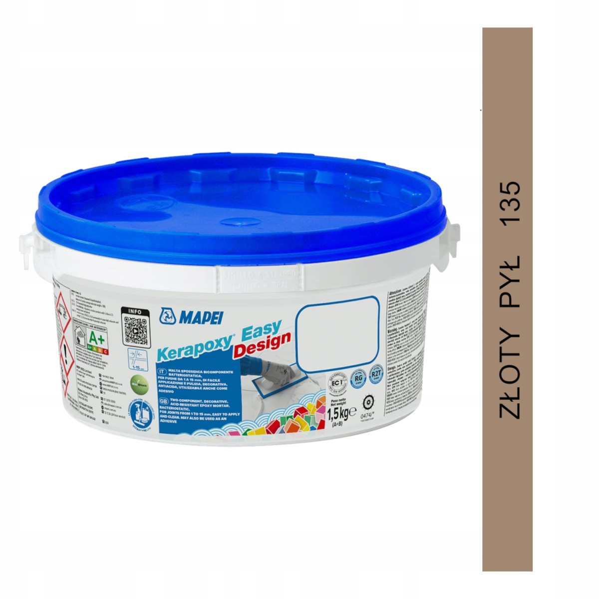 KERAPOXY EASY DESIGN 1,5kg fuga epoksydowa  138 migdał