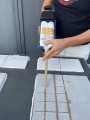 Pistolet wyciskacz 2 tłokowy do fugi 2 składnikowej 400ml Monolit