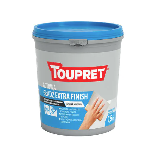 Gotowa gładź szpachlowa EXTRA FINISH 1,5kg TOUPRET
