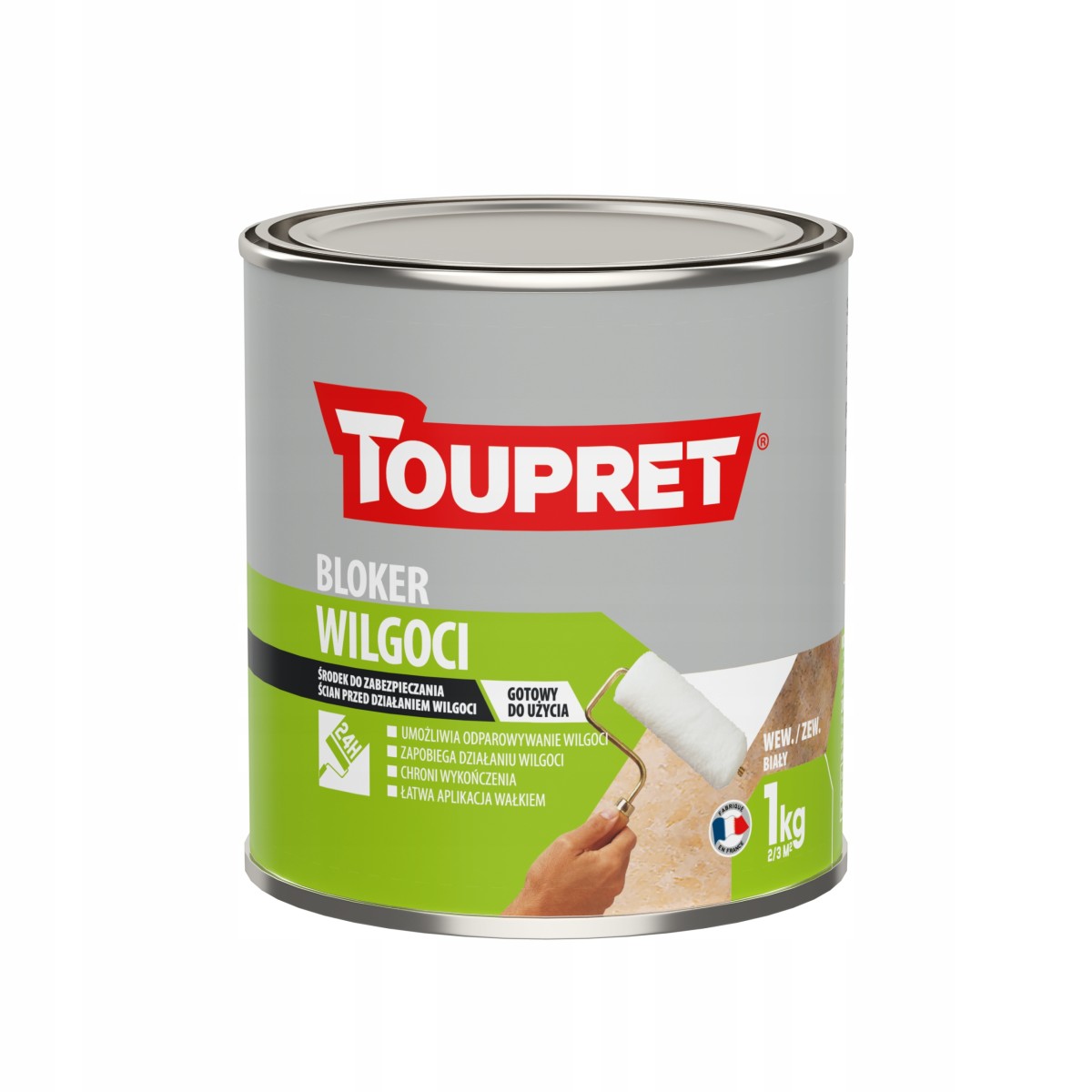 Grunt Bloker wilgoci przed malowaniem lub tapetowaniem 1kg Toupret