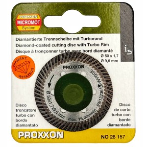 Tarcza diamentowa Proxxon Turbo PR28157 tarcza do cięcia twardych płytek