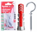 FISCHER Kołek z hakiem DUOPOWER 8x40 RH 4szt