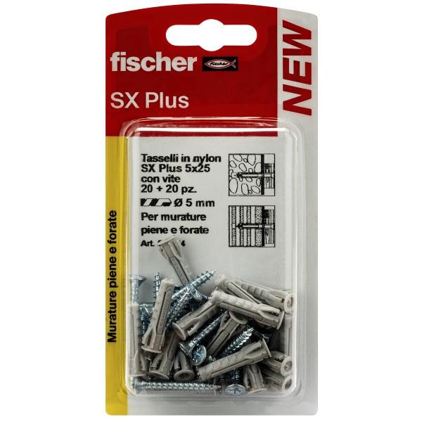 Fischer SX Plus 10x50 S K kołek rozporowy + wkręt 4szt