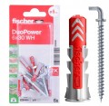Fischer DuoPower 6x30 WH – kołki rozporowe z hakiem kątowym  6szt