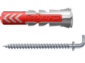 Fischer DuoPower 10x50 WH K NV kołki z hakiem kątowym 2szt