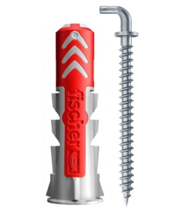 Fischer DuoPower 5x25 WH K NV kołki z hakiem kątowym 8szt