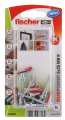 Fischer DuoPower 5x25 WH K NV kołki z hakiem kątowym 8szt