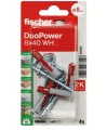 Fischer DuoPower 8x40 WH K NV kołki z hakiem kątowym 4szt