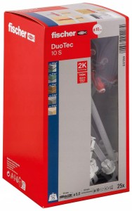Fischer DuoTec 10S kołki uchylne uniwersalne z wkrętem 25szt