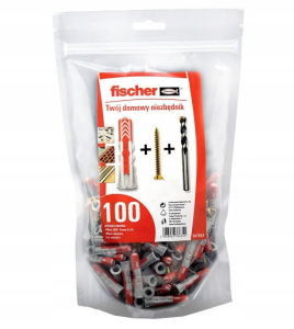 Fischer DuoPower 6x30 z wkrętem 100szt kołki rozporowe uniwersalne