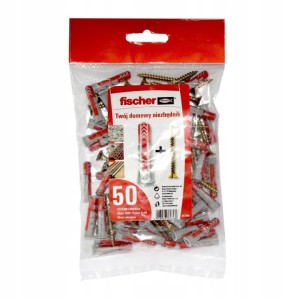 Fischer DuoPower 6x30 50szt kołki uniwersalne z wkrętem