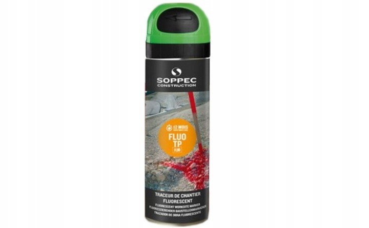 Farba geodezyjna Soppec FLUO TP pomarańczowa, zielona 500ml