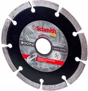 TARCZA DIAMENTOWA SEGMENTOWA 125 x 22,2 mm DO CIĘCIA NA SUCHO