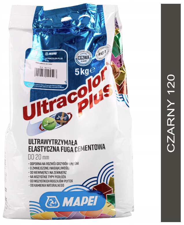 fuga cementowa ULTRACOLOR PLUS 5kg 120 czarny