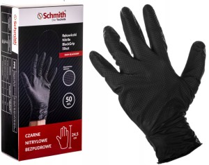 Rękawiczki nitrilowe PowerGrip XXL 50szt ochrona chemiczna, precyzyjny chwyt