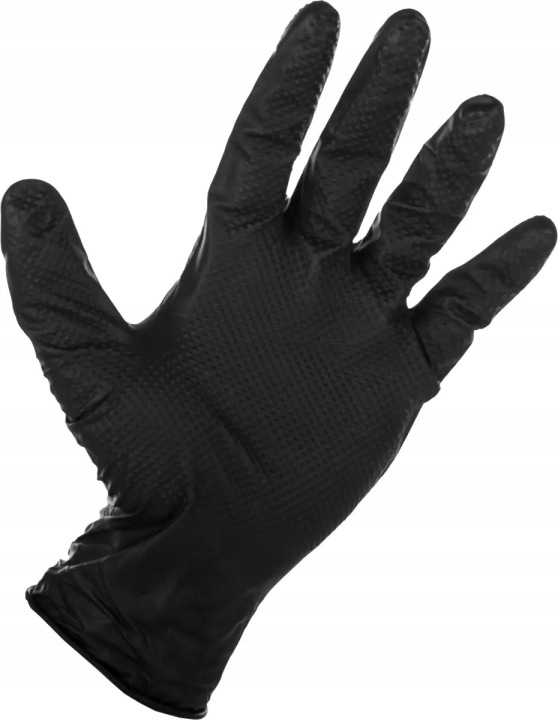 Rękawiczki nitrilowe Schmith PowerGrip M 50szt super mocne, ochrona chemiczna