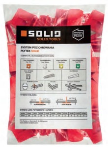 SOLID SYSTEM POZIOMOWANIA PŁYTEK MAXI KLIPSY 3MM 100SZT