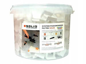 SOLID Klipsy do poziomowania płytek 1,5 mm | 440 szt. (400 + 40 GRATIS) | System glazurniczy
