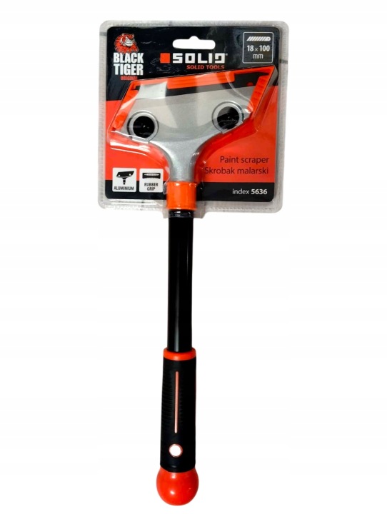 Skrobak malarski SOLID 5636 100 mm ergonomiczny do farb, kleju i tapet