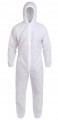 Kombinezon malarski ochronny jednorazowy z kapturem lakierniczy, biały XXXL