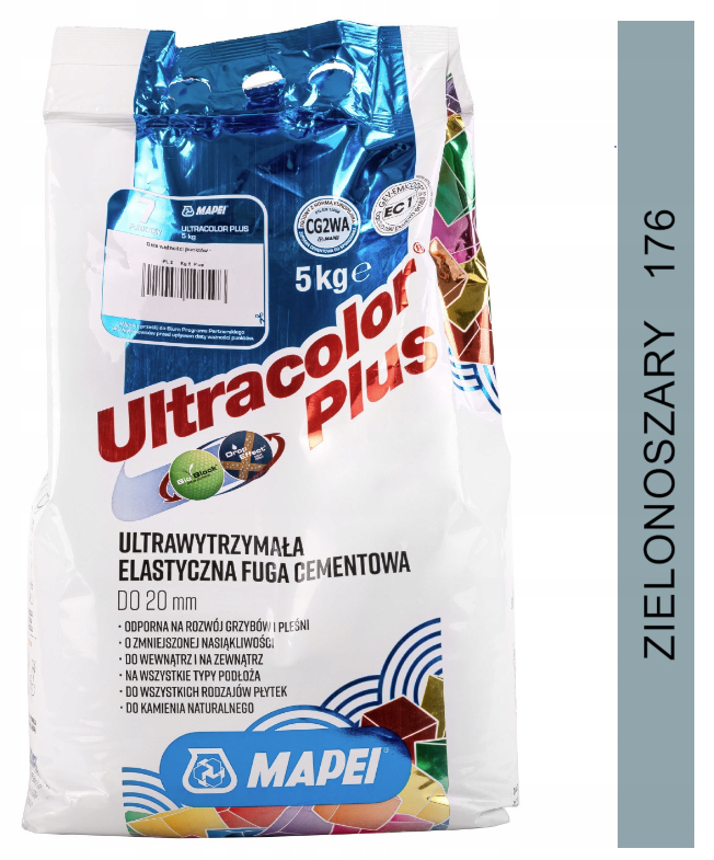 fuga cementowa ULTRACOLOR PLUS 2kg 176 zielonoszary