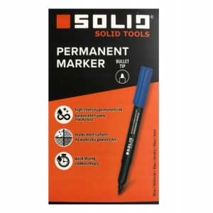 Marker budowlany permanentny cienki niebieski 6691 SOLID