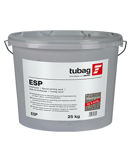 TUBAG ESP bazaltowy 25kg do spoinowania i naprawy kostki brukowej kamienia