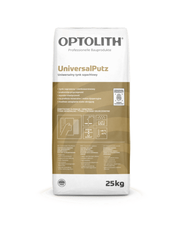 Optosan UniversalPutz 25kg uniwersalny tynk szpachlowy OPTOLITH
