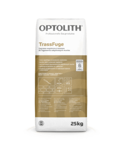 Optosan TrassFuge 25kg zaprawa do fugowania zabytkowych murów ziarno 0,5 mm kolor 556