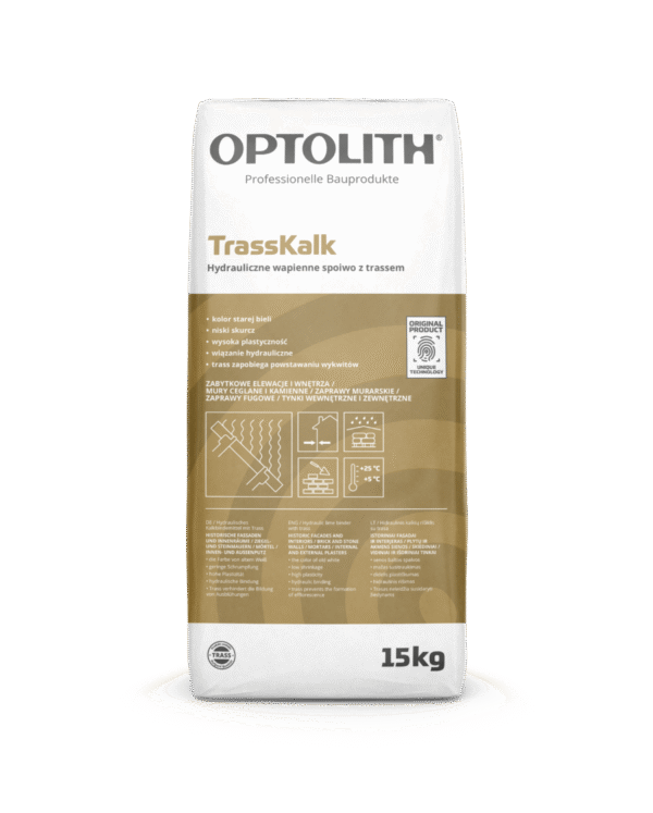 Optosan TrassKalk 15kg spoiwo wapienne z trassem OPTOLITH