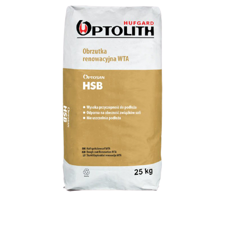 Optosan HSB Sanier-Vorspritzmörtel 25kg obrzutka renowacyjna WTA OPTOLITH
