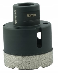 Otwornica diamentowa M14 50 mm Schmith do gresu, glazury i betonu