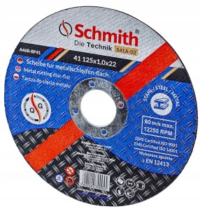 Tarcza do Cięcia Metalu 115x1,0x22 mm Schmith S41A-01 Profesjonalna