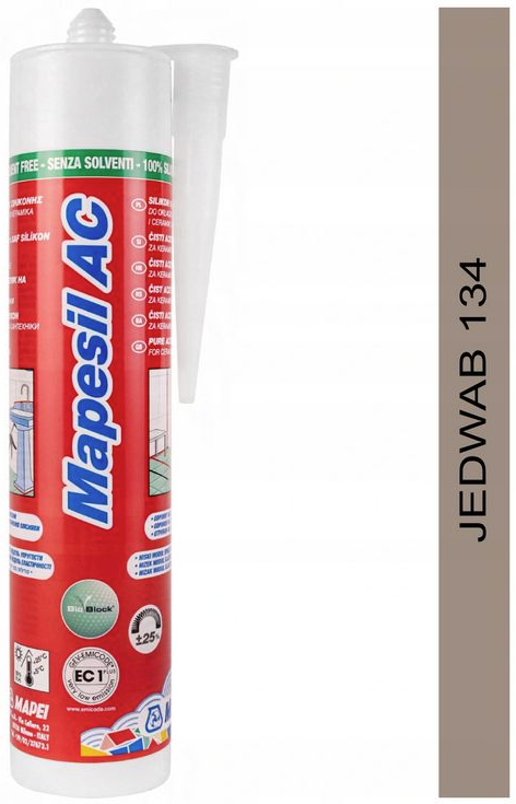uszczelniacz silikonowy MAPESIL AC 310ml 134 jedwab
