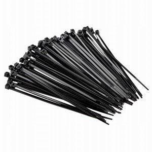 Opaski Zaciskowe Trytki 4,8x370 mm Czarny Nylon 100 szt Schmith UV