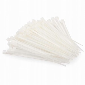 Opaski Zaciskowe Trytki 2,5x160 mm Białe Nylon 100 szt Schmith UV
