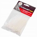 Opaski Zaciskowe Trytki 2,5x160 mm Białe Nylon 100 szt Schmith UV