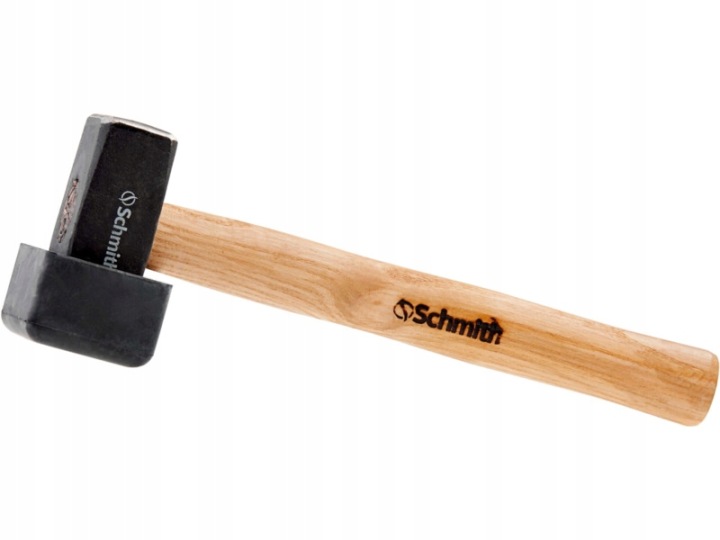Młotek Brukarski 1,5 kg Schmith SMB-1500 Drewniany Jesion Gumowy