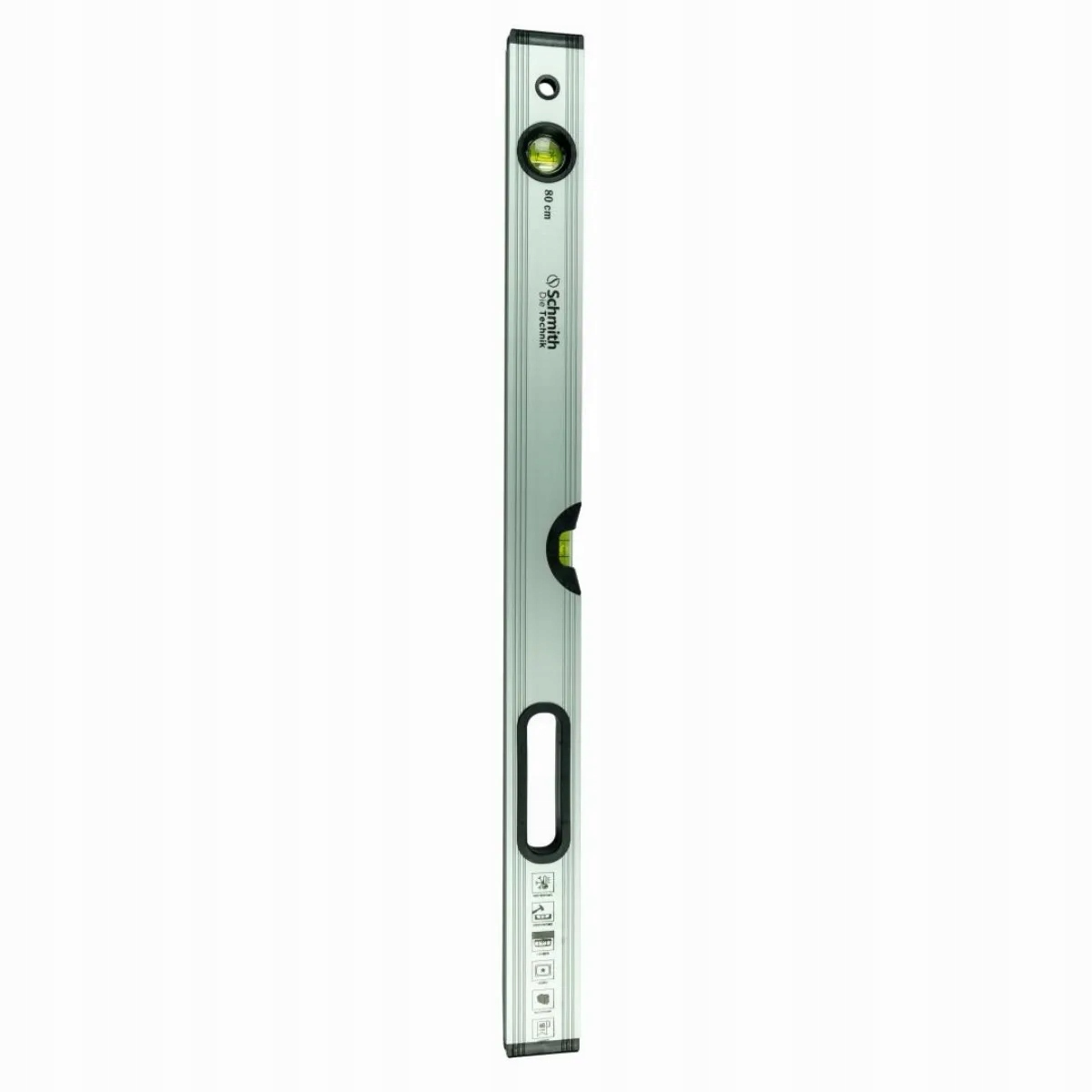 POZIOMICA ANODOWANA SCHMITH 80 CM – ALUMINIOWA | DOKŁADNOŚĆ 0,5 MM/M