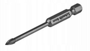 Wiertło do Szkła Glazury Ceramiki 4x75 mm HEX TCT Schmith