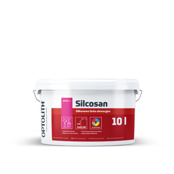 Optomal Silcosan 10L B1 Silikonowa farba elewacyjna