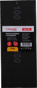 Siatka Ścierna 115x280 mm P100 Do Gładzi Tynku Szpachli Schmith 2 szt.