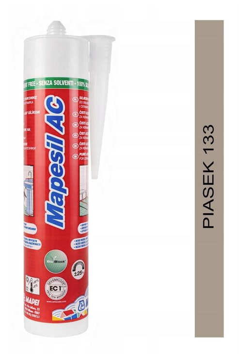 uszczelniacz silikonowy MAPESIL AC 310ml 133 piasek